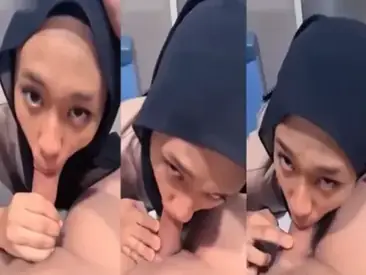 Hijab Binal Indo Sepong Kontol Gede Sampe Becek poster